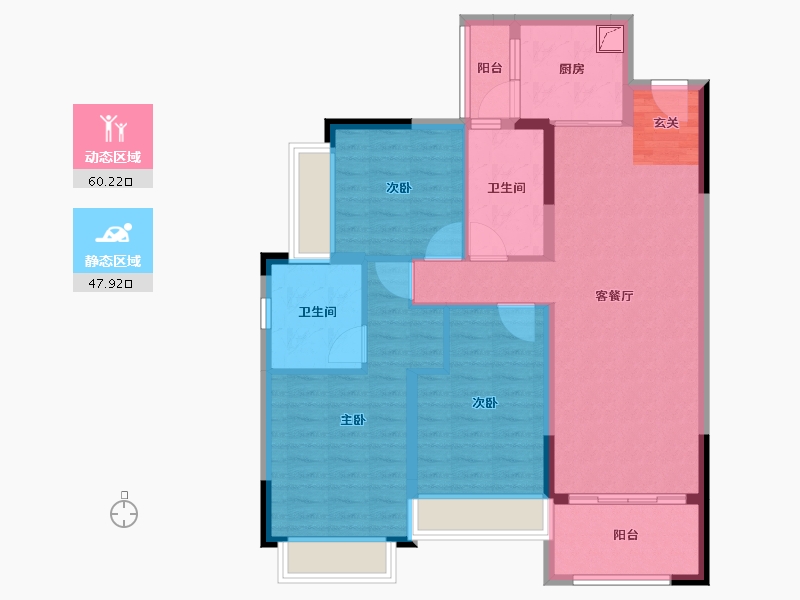 广东省-湛江市-山湖海上城-96.58-户型库-动静分区