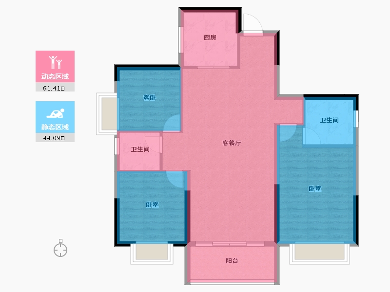 湖南省-衡阳市-万象城-95.97-户型库-动静分区