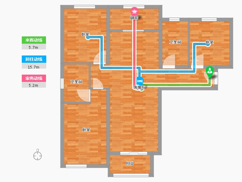 河北省-保定市-花溪壹号院-98.06-户型库-动静线