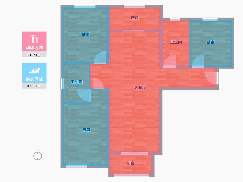 河北省-保定市-花溪壹号院-98.06-户型库-动静分区