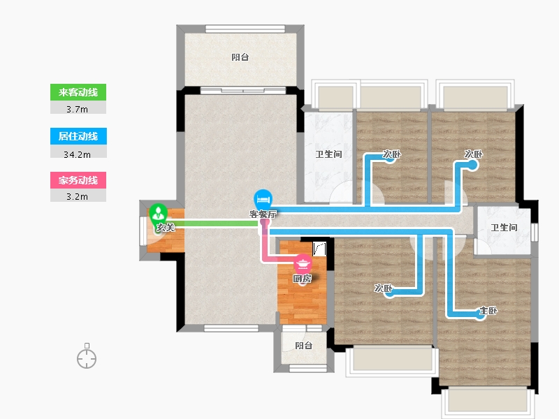 广东省-湛江市-山湖海上城-98.32-户型库-动静线