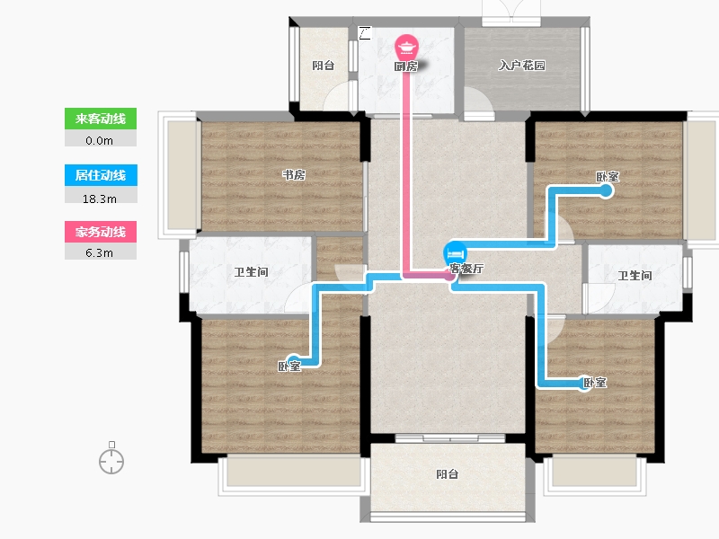 广东省-阳江市-永光·雍和花园-118.54-户型库-动静线