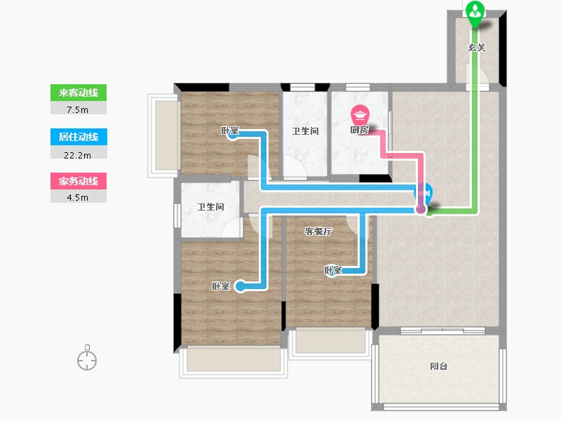 广东省-河源市-西环壹号院-92.62-户型库-动静线