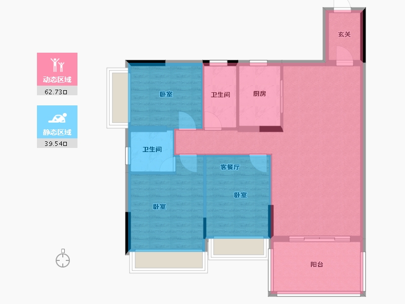 广东省-河源市-西环壹号院-92.62-户型库-动静分区