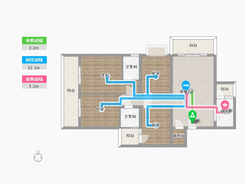 贵州省-安顺市-安顺百里城-105.61-户型库-动静线