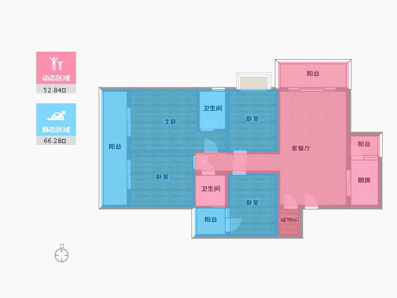 贵州省-安顺市-安顺百里城-105.61-户型库-动静分区