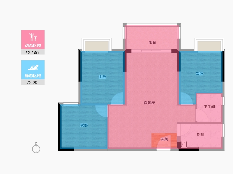 广东省-湛江市-海伦堡·御园-78.78-户型库-动静分区