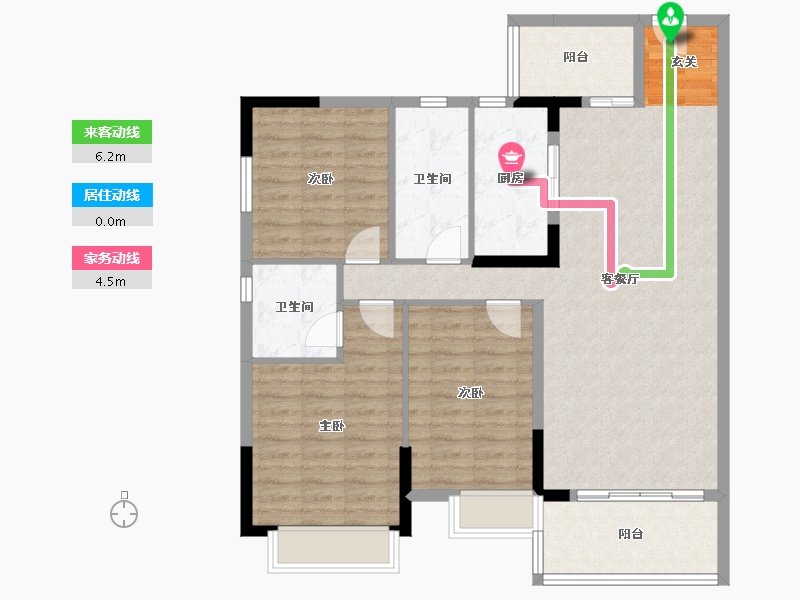 广东省-湛江市-海伦堡·御园-104.60-户型库-动静线