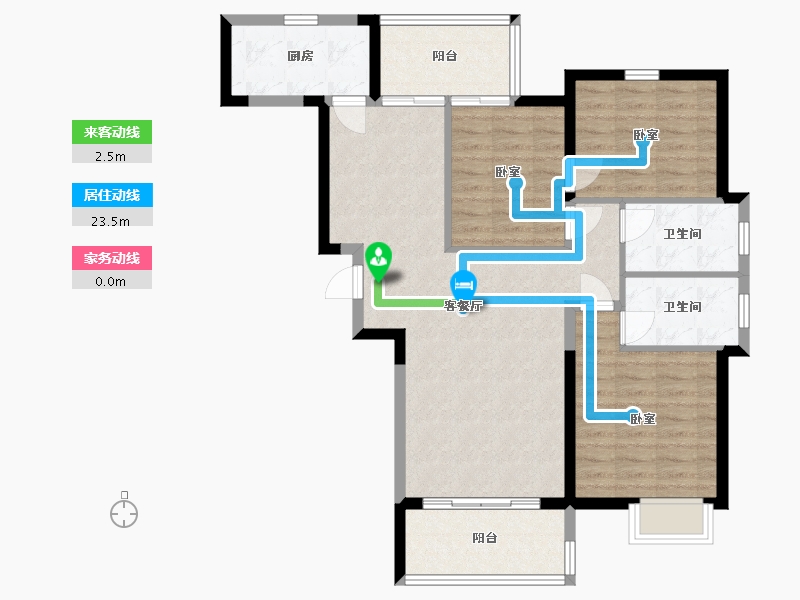 湖南省-岳阳市-君尚·理想城-94.24-户型库-动静线