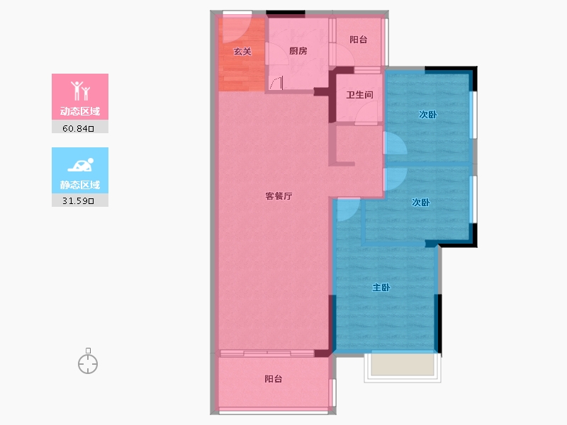 广东省-湛江市-海伦堡·御园-82.80-户型库-动静分区