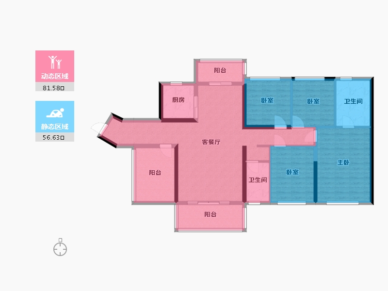 广西壮族自治区-玉林市-博白碧桂园-123.67-户型库-动静分区