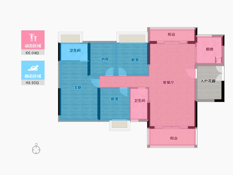 广东省-佛山市-东建锦绣龙湾-112.00-户型库-动静分区