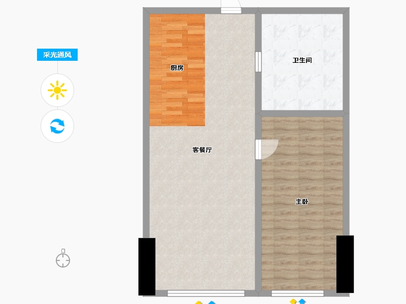 山东省-青岛市-海信国际中心-78.40-户型库-采光通风