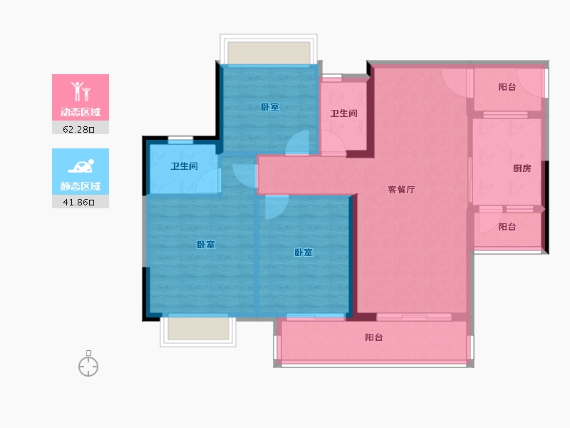 广东省-广州市-星力时代豪庭-93.53-户型库-动静分区