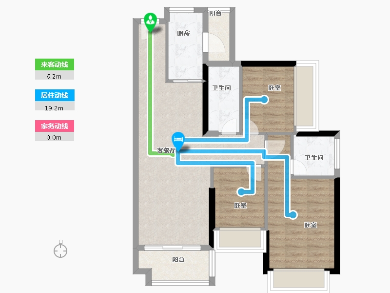 广东省-深圳市-中粮凤凰里-71.00-户型库-动静线