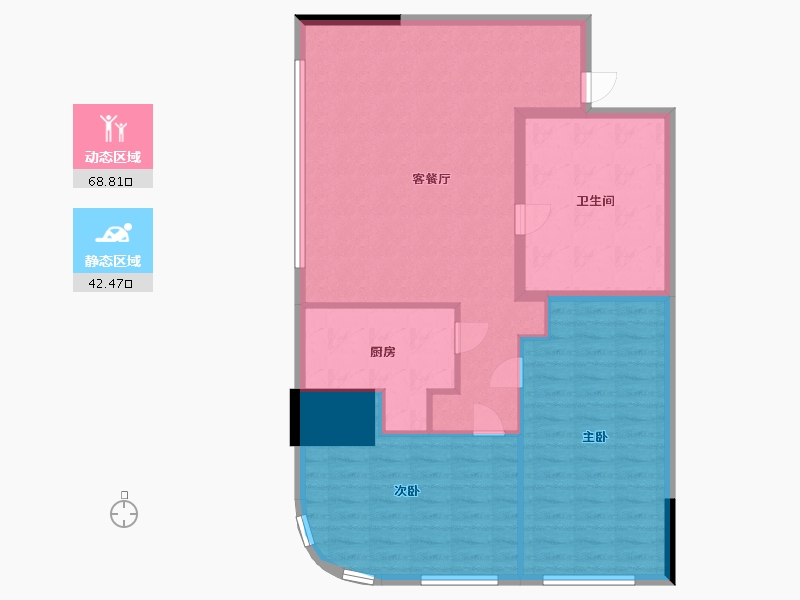 山东省-青岛市-海信国际中心-100.29-户型库-动静分区