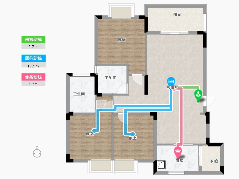 湖北省-武汉市-越秀国际金融汇-92.00-户型库-动静线