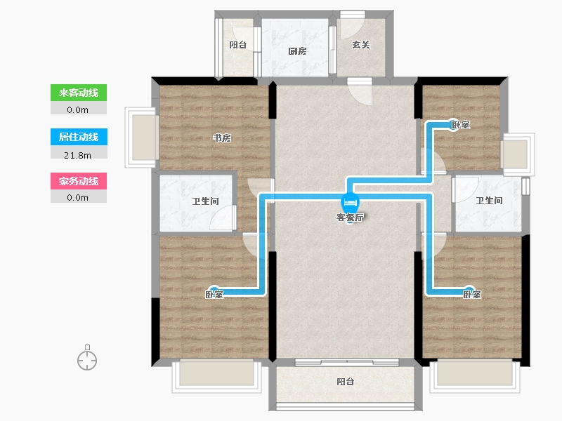 广东省-广州市-星力时代豪庭-108.40-户型库-动静线