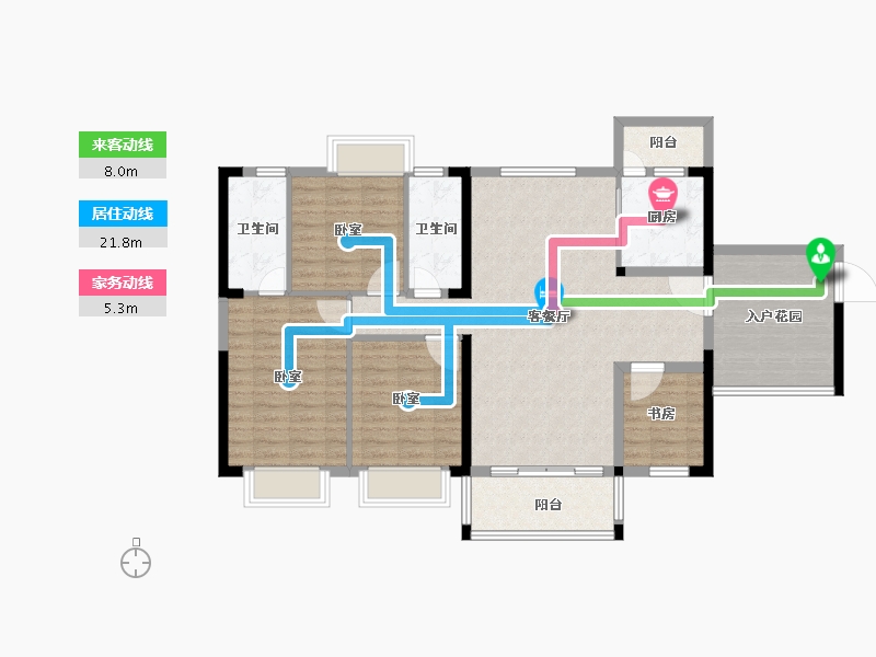 广东省-韶关市-南雄市雄州名园-114.05-户型库-动静线