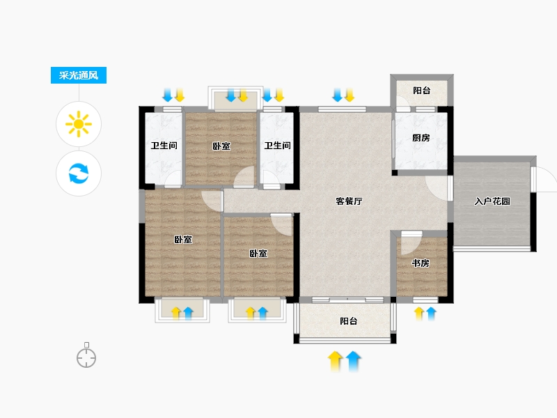 广东省-韶关市-南雄市雄州名园-114.05-户型库-采光通风