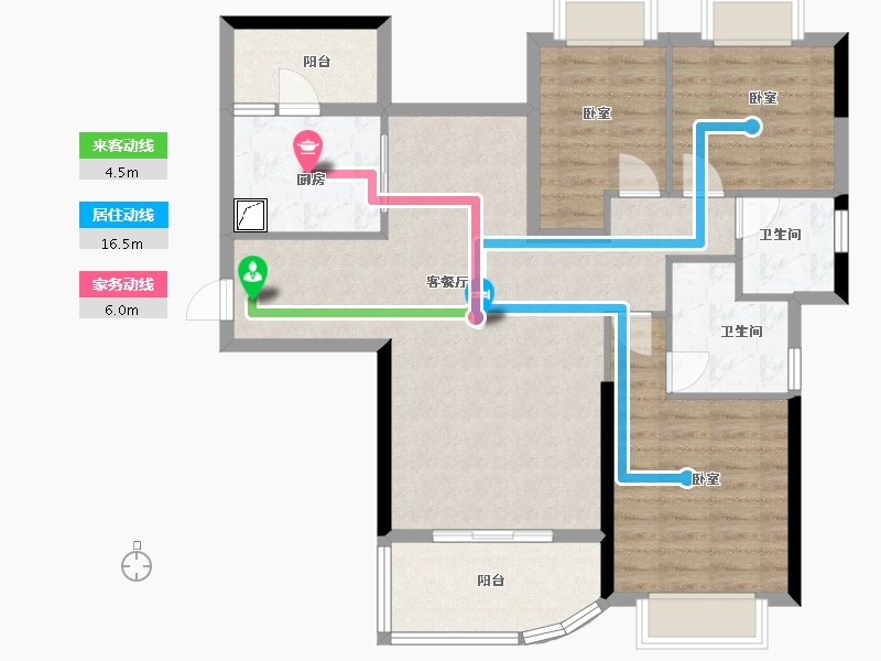 广东省-河源市-河源恒大锦苑-96.00-户型库-动静线