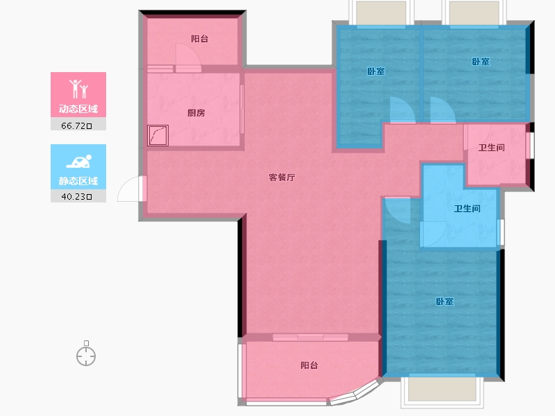 广东省-河源市-河源恒大锦苑-96.00-户型库-动静分区