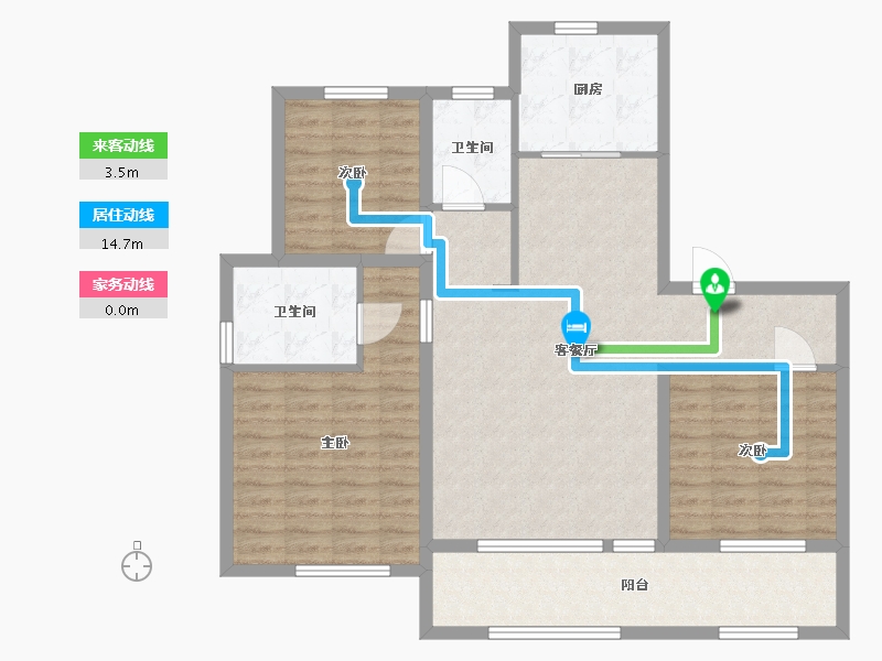 山东省-青岛市-青岛印象品-105.60-户型库-动静线