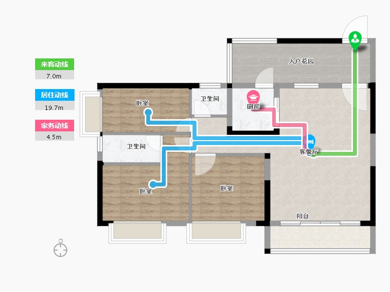 广东省-韶关市-南雄市雄州名园-99.43-户型库-动静线