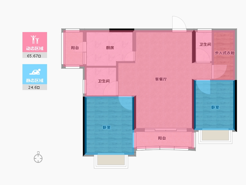 广东省-河源市-河源恒大锦苑-81.00-户型库-动静分区