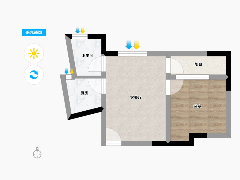 湖南省-长沙市-华韵城市海岸二期-30.79-户型库-采光通风