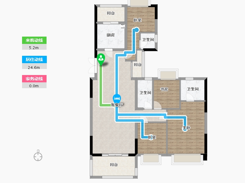 广东省-深圳市-昊龙华庭-118.40-户型库-动静线