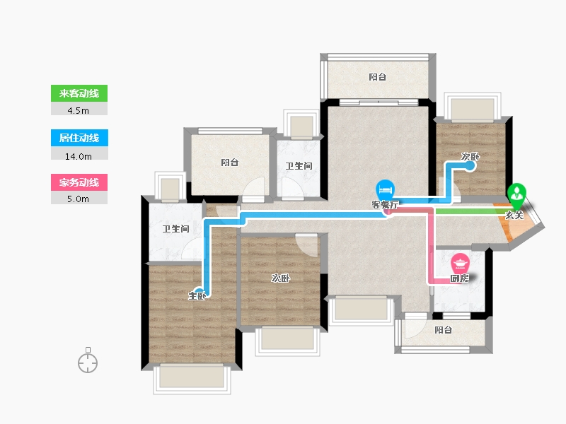 广东省-惠州市-星河荣域-87.99-户型库-动静线