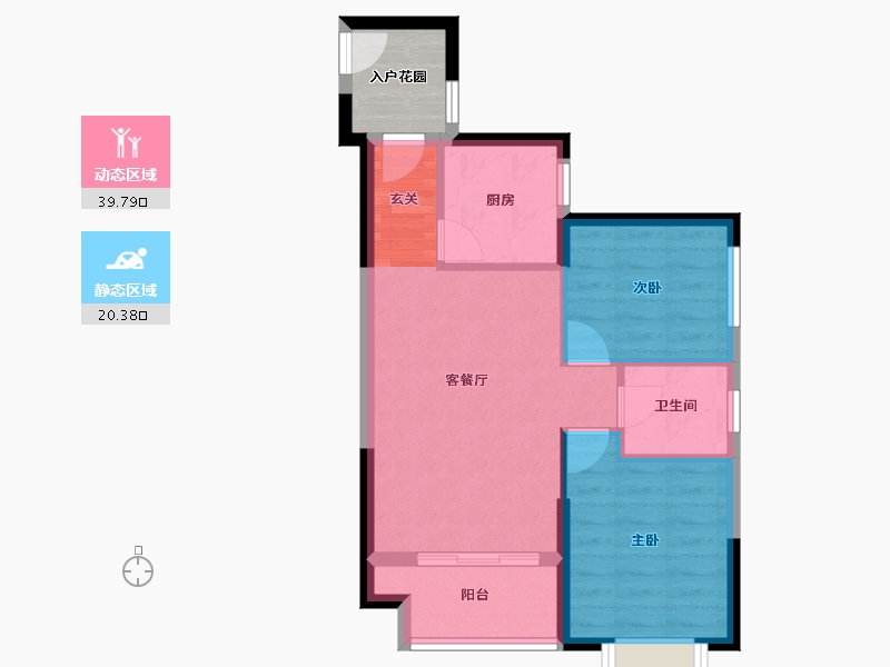 湖南省-长沙市-中欣楚天雅郡-57.58-户型库-动静分区