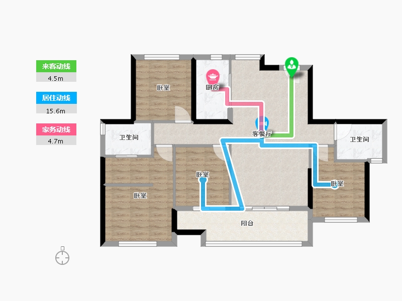 福建省-福州市-保利和光尘樾-100.22-户型库-动静线