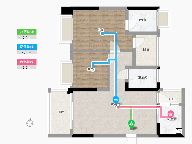 广东省-深圳市-昊龙华庭-67.17-户型库-动静线