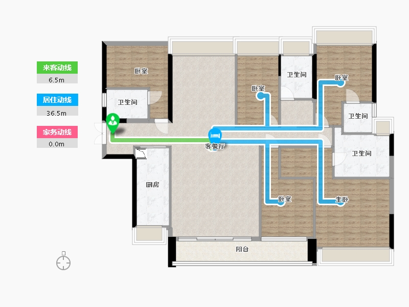 广东省-深圳市-山海上园二期-168.35-户型库-动静线