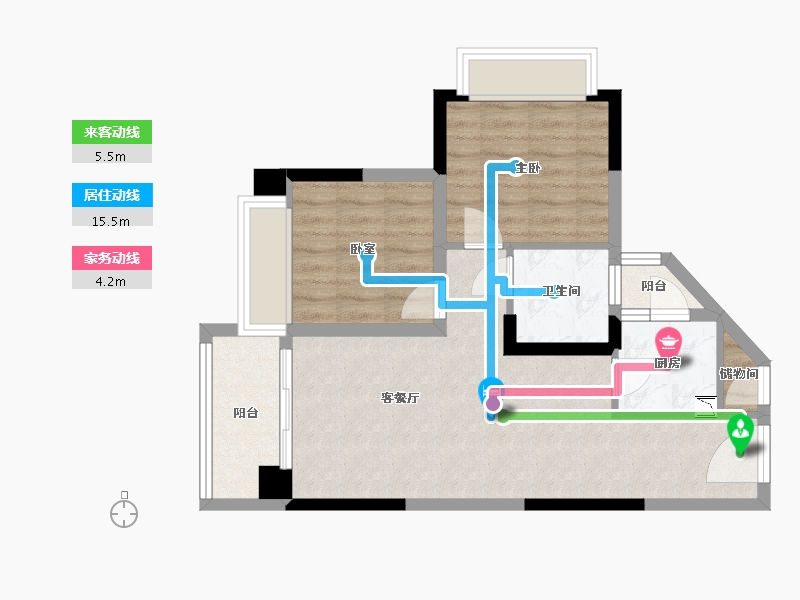 广东省-深圳市-昊龙华庭-59.32-户型库-动静线