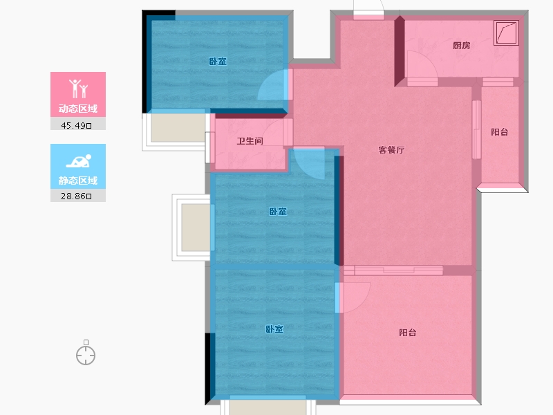 广东省-珠海市-万威雅仕郡-65.27-户型库-动静分区