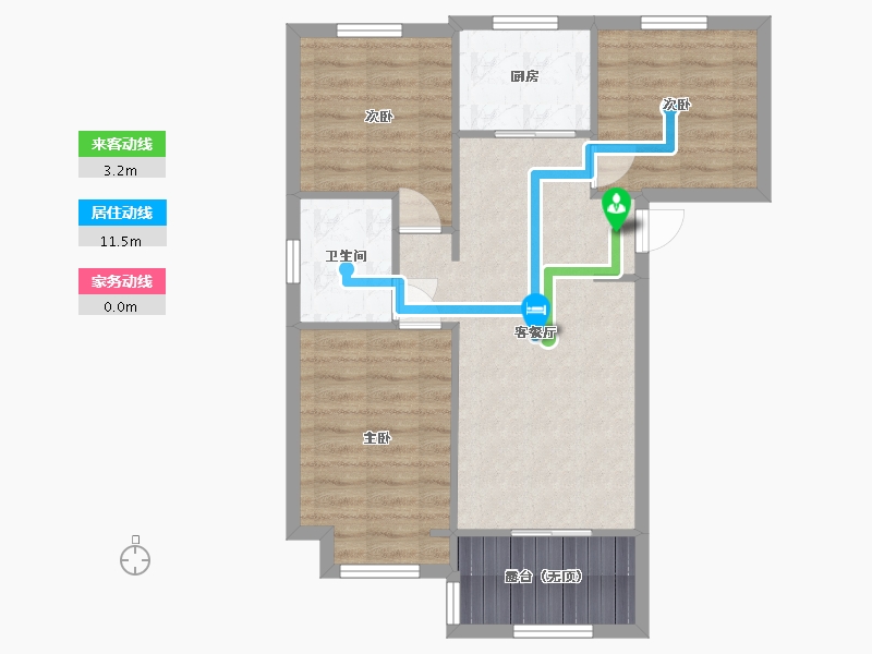 河南省-郑州市-中建森林上郡-68.86-户型库-动静线