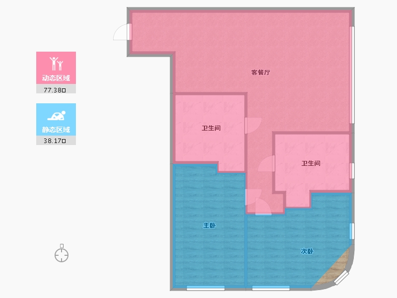 山东省-青岛市-海信国际中心-107.87-户型库-动静分区