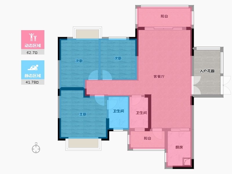 湖南省-湘潭市-银港国际-101.52-户型库-动静分区