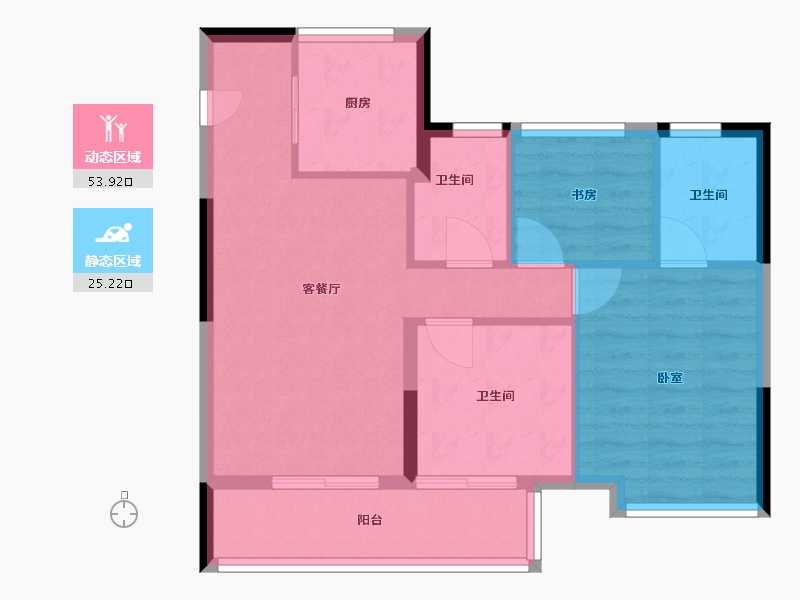 福建省-福州市-连江建发双玺书香府-71.12-户型库-动静分区