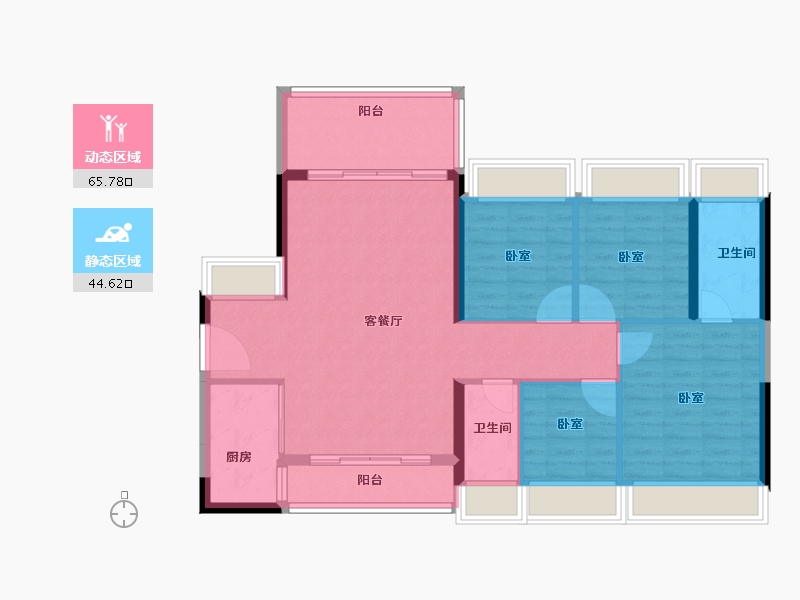 广东省-深圳市-中粮凤凰里-100.00-户型库-动静分区