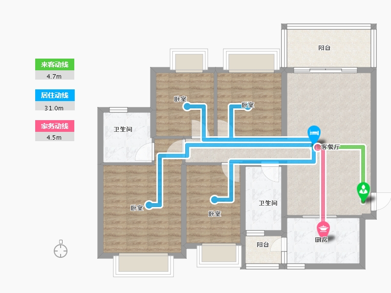 广东省-河源市-河源恒大雅苑-98.00-户型库-动静线