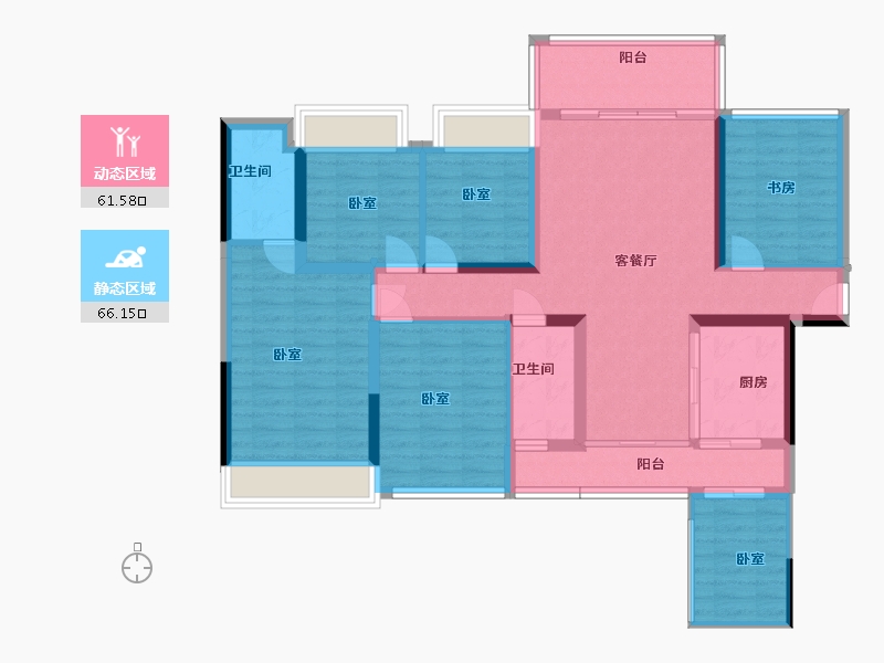 湖南省-郴州市-隆昇花园-114.00-户型库-动静分区