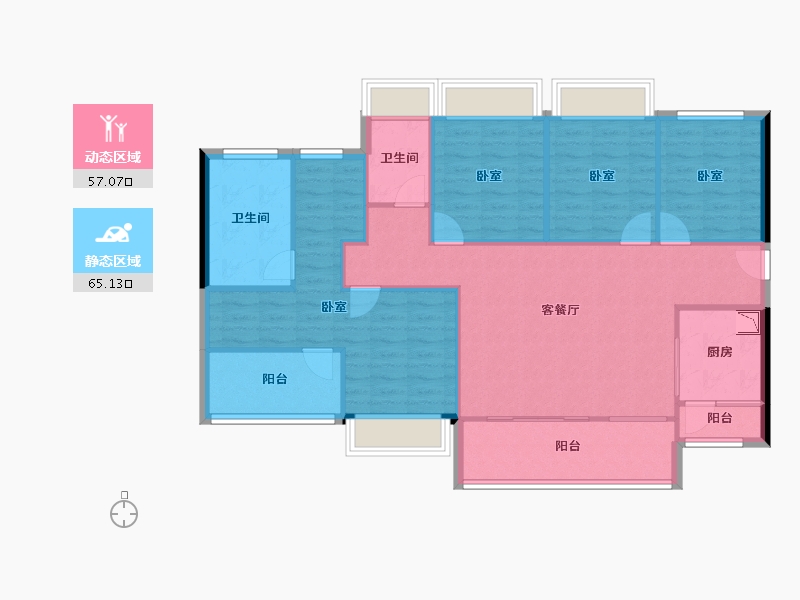 广东省-深圳市-百晟上府-111.06-户型库-动静分区