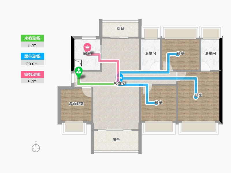 广东省-深圳市-碧桂园南站新城-91.79-户型库-动静线