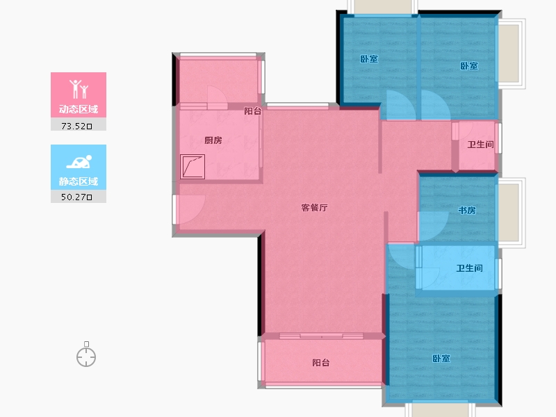 广东省-河源市-河源恒大雅苑-111.00-户型库-动静分区