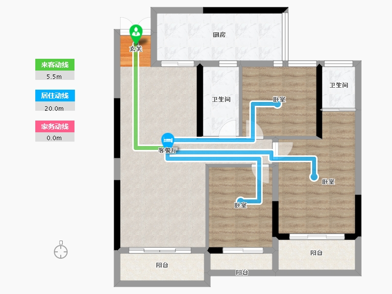 湖南省-衡阳市-鸿运府-89.00-户型库-动静线