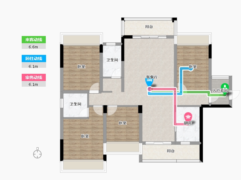 湖南省-娄底市-万宜名城-112.27-户型库-动静线